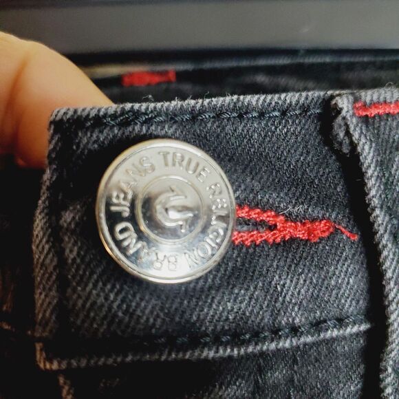 True Religion Ricky Relaxed Straight Jeans Size 12 - Picture 3 of 11